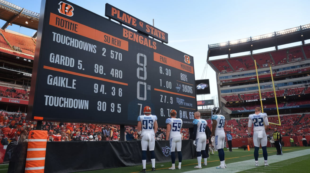 Bengals vs Tennessee Titans Match Player Stats